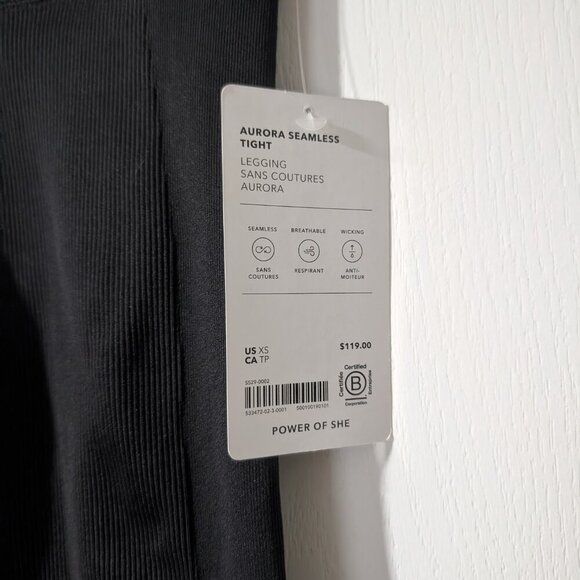 Athleta | Aurora Ribbed Seamless Legging In Black - Picture 9 of 12